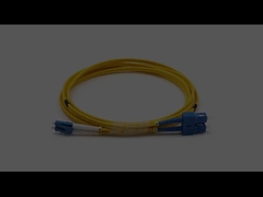 LC para SC Duplex Modo Único LSZH Fibra Óptica Patch Cable 3,0 mm Jaqueta Amarela