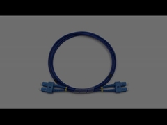 SC para SC Duplex Modo Único LSZH Fibra Óptica Blindada