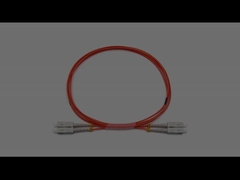 Indoor SC para SC Duplex Multimode OM1 OFNR Fibra Óptica Patch Cable 2.0mm Jaqueta Laranja