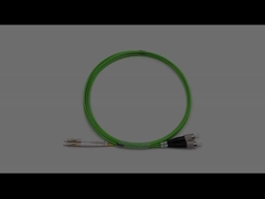 LC para FC Multimodo Duplex Indoor OM5 OFNR Fibra Óptica Patch Cable 2.0mm Lime Green Jacket
