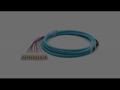 LC/UPC 12 Núcleos Fibra Óptica Pigtail OM3 50/125um