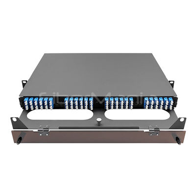 1U 19 Inch 96 Cores MTP-12 Male MPO Patch Panel for High Density Fiber Optic Networks