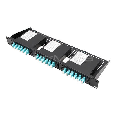 19inch 1U 36 Fibers MPO MTP Fiber Optical Patch Panel with Cassette and MTP-12 Rear Adapter